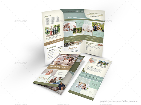 Nursing Home Trifold Brochure Template