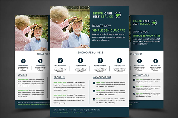 Senior Care Flyer Template