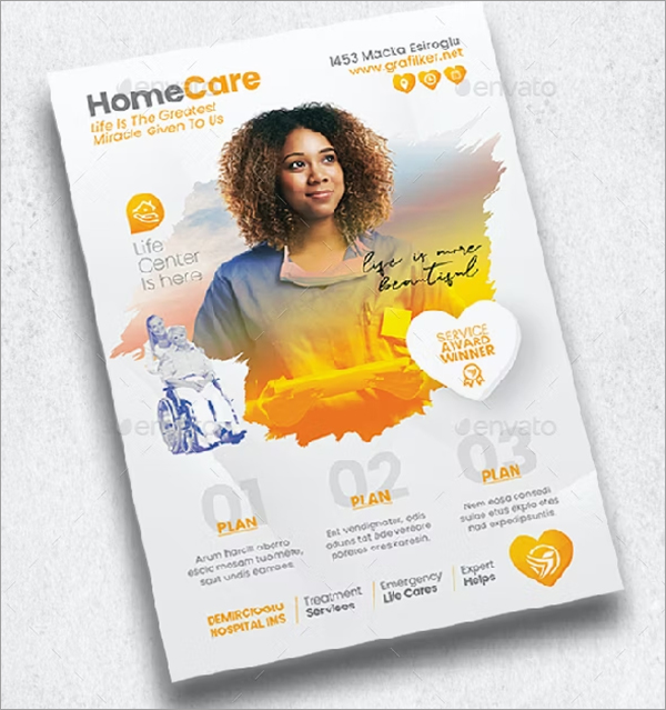 Home Care InDesign Flyer Templates
