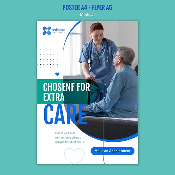 Free PSD Home Health Flyer Template