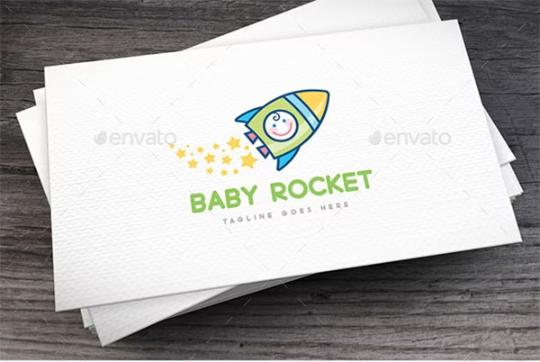 Baby Rocket Logo Template
