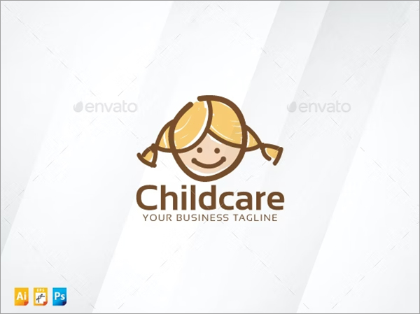 Childcare Logo Template