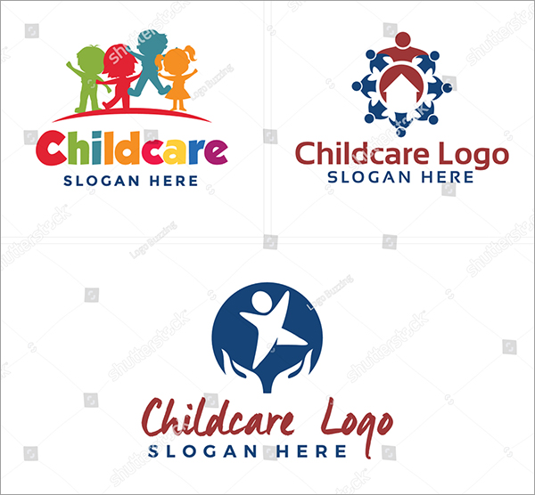 Childcare Vector Logo Design