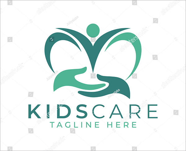 Kids Care Logo Design Vector Templates