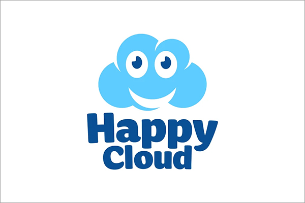 Happy Cloud Logo Template