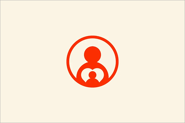 Momy and Child Care Logo Template