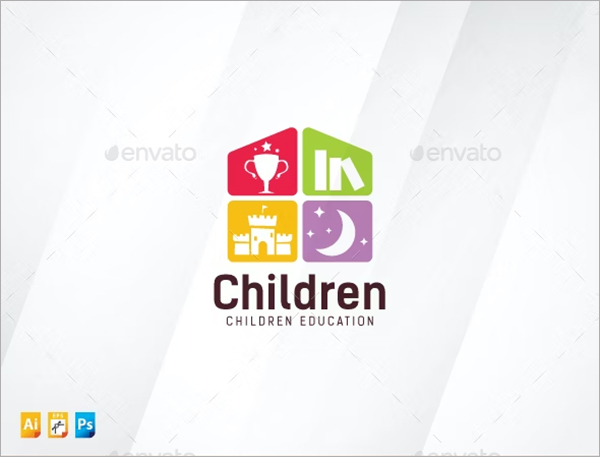 Children Club Logo Template