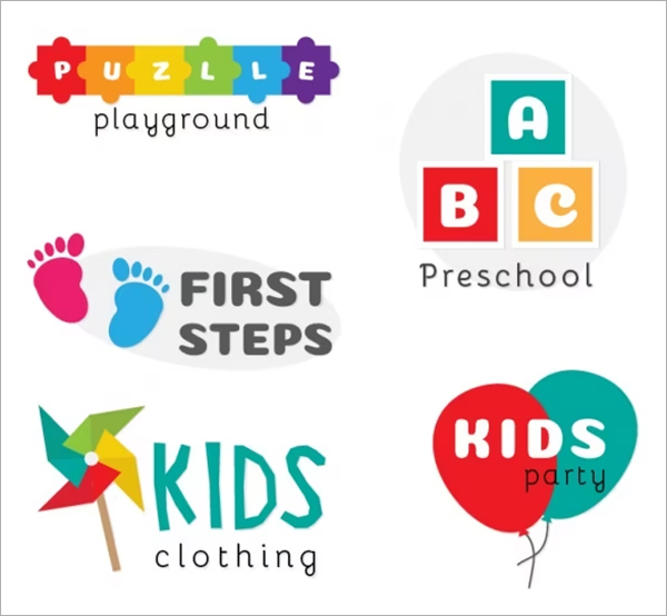 Free PSD Childcare Logo Template