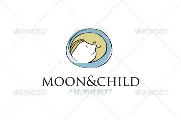The Moon and the Child Logo Template