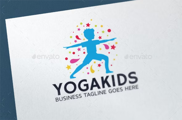 Yoga Kids Logo Templates
