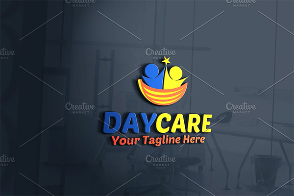 Day Care Child Logo Template