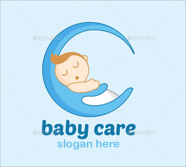 Baby Care Logo Design Template