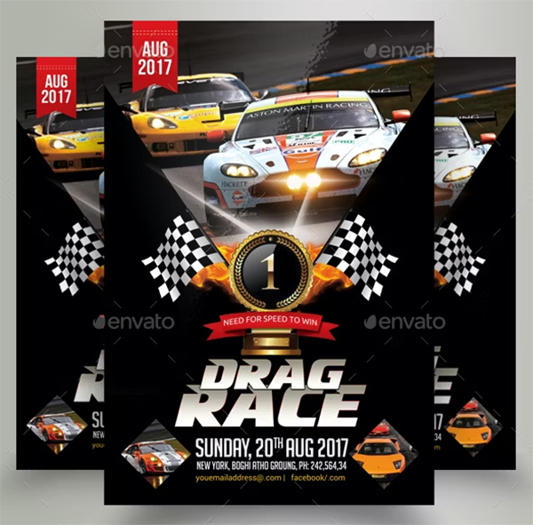 Car Racing Flyer Template