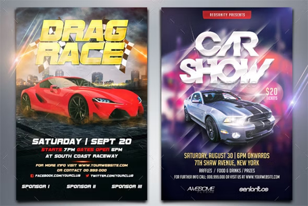 Car Events Flyer Bundle