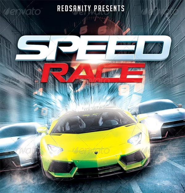 Speed Race Flyer Template