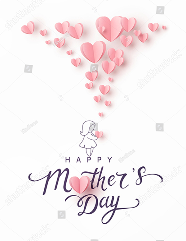 Mother's Day Greeting Card Vector Flyer
