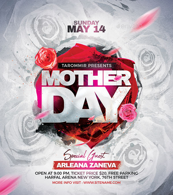 Mother Day Photoshop Flyer Template 