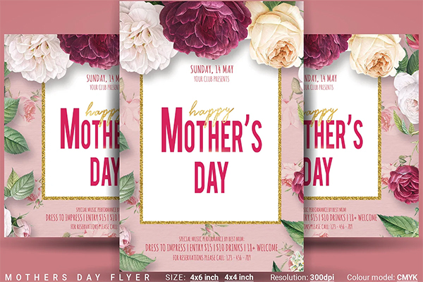 Editable Mothers Day Flyer Template