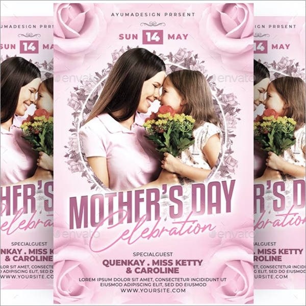 Mothers Day Love Party Flyer Template
