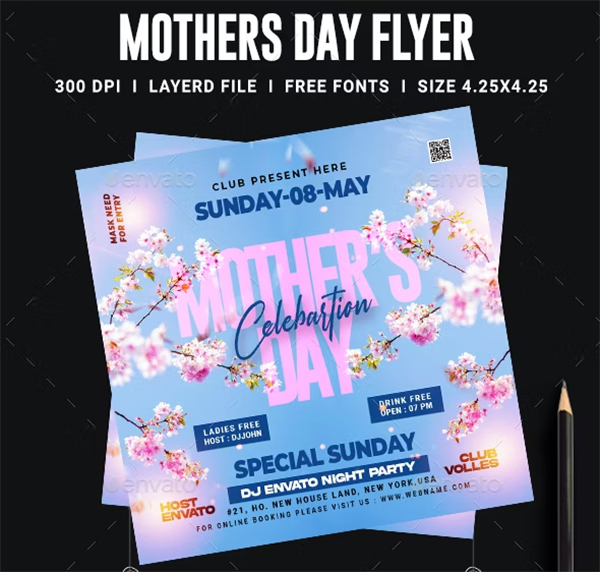 Mothers Day Design Flyer