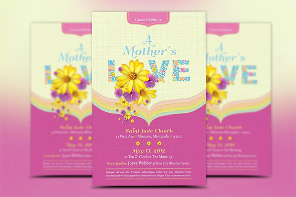 Mothers Day Church Flyer Templates