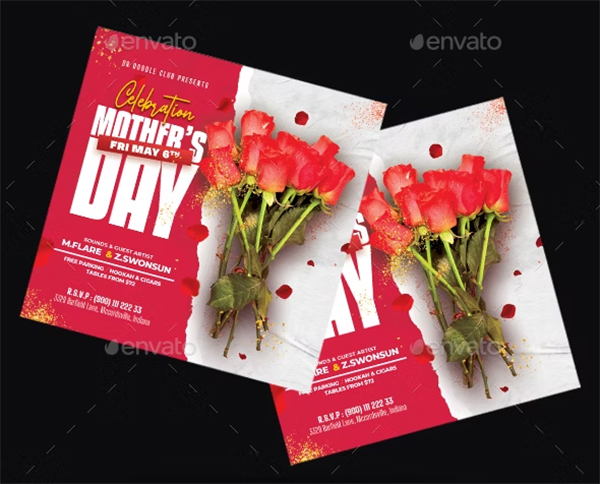 Mothers Day Flyer PSD Design Template