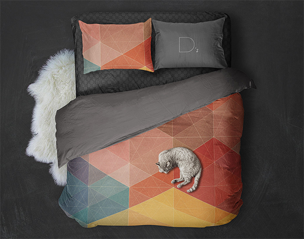 Bed Linen PSD Mockup