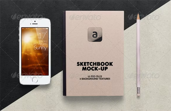 Sketchbook Photoshop Mock-up
