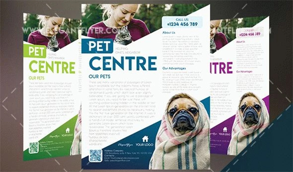 Free Pet Center Flyer Template