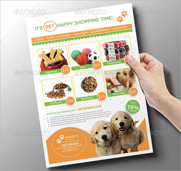 Pet Shop PSD Flyer Templates