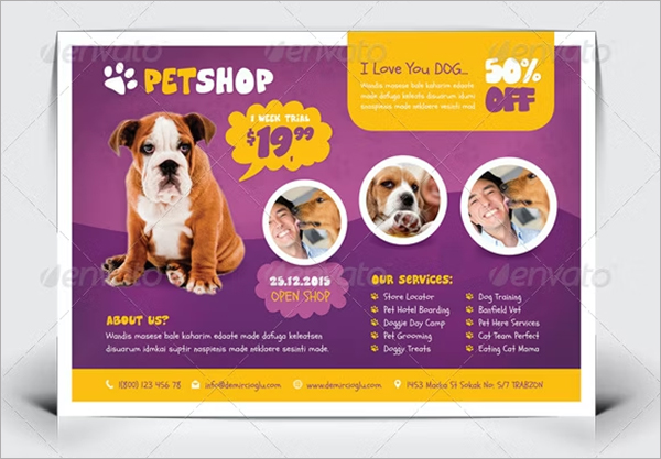 Pet Shop Flyer Design Templates