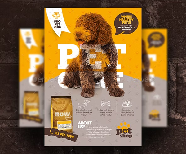 Pet Shop Flyer InDesign Templates