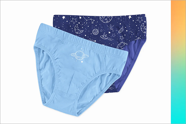 Boys Underwear Briefs Mock-up