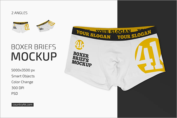 Boxer Briefs Mockup Set