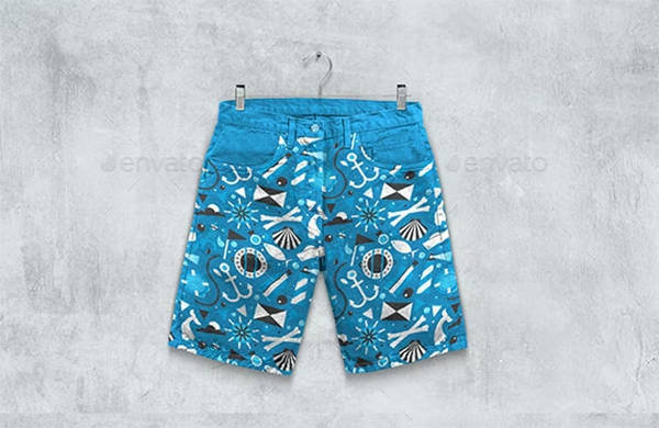 Shorts Boxer Briefs Mockup