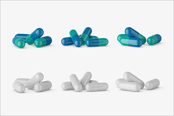 Free Pharmaceutical Pills Mockup