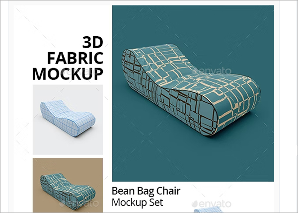 Bean Bag Chair PSD Mockup