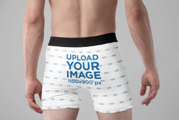 Men Boxer Briefs Mockup