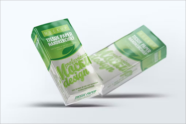 Tissue Paper Handkerchief Mock-Up