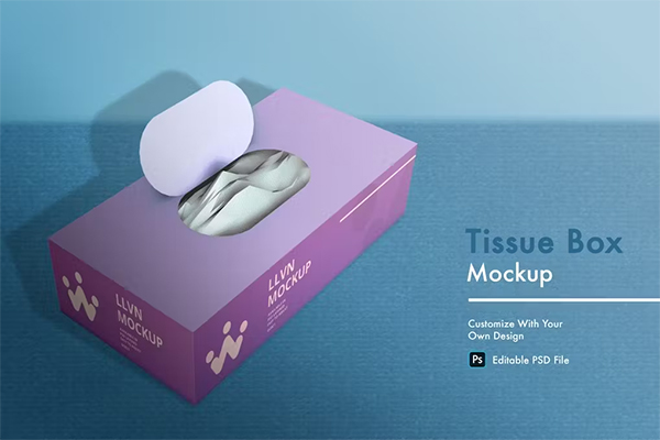 Tissue Creative Box Mockup