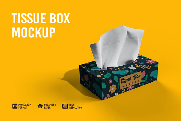 Tissue Box Mockup Design