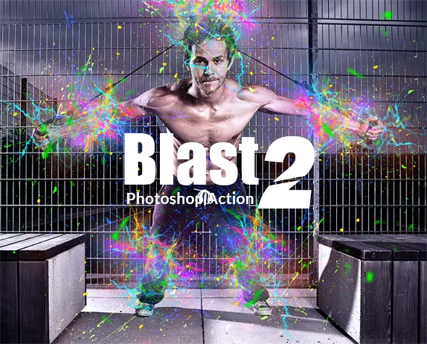 Blast Photoshop Action