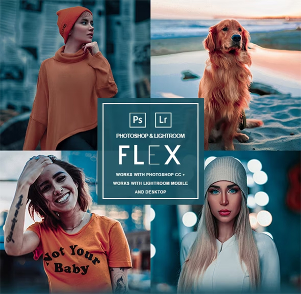 Flex Photoshop Action & Lightroom Preset