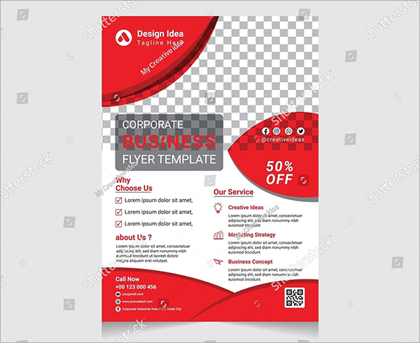 Business Solutions Vector Flyer Template 