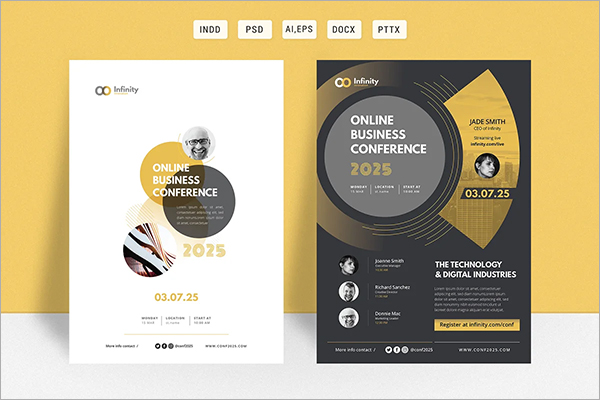 Online Business Conference Event Flyer