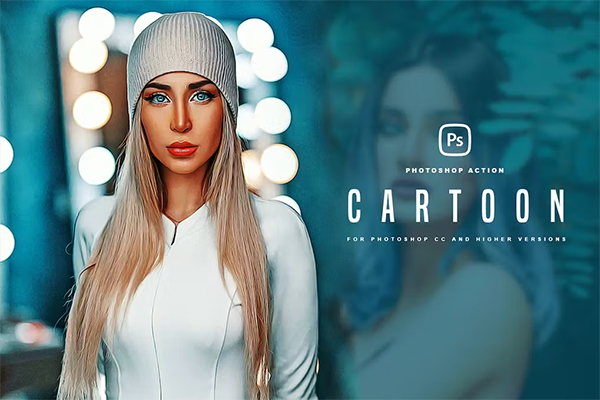 Soft  Cartoon Photoshop Action Template Soft  Cartoon Photoshop Action Template