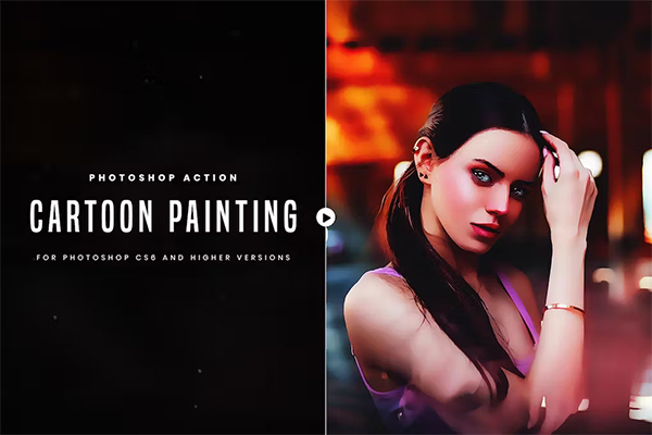 Cartoon Painting Photoshop Action Cartoon Painting Photoshop Action