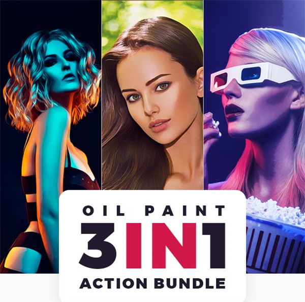 Soft Oil Paint Action Bundle Soft Oil Paint Action Bundle