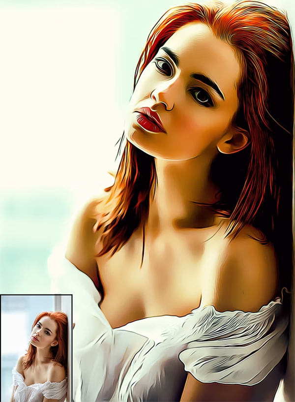 Modern Oil Paint Pro Photoshop Action