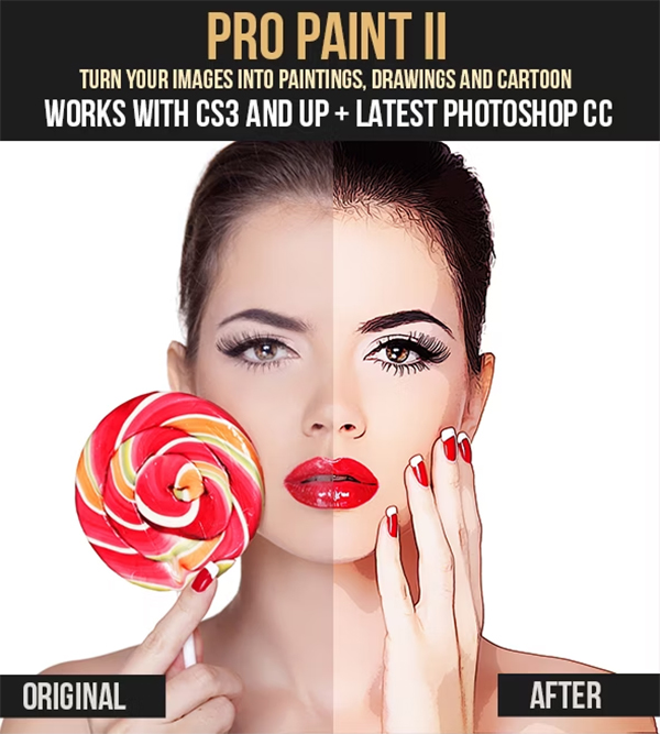 Pro Paint PSD Action Set